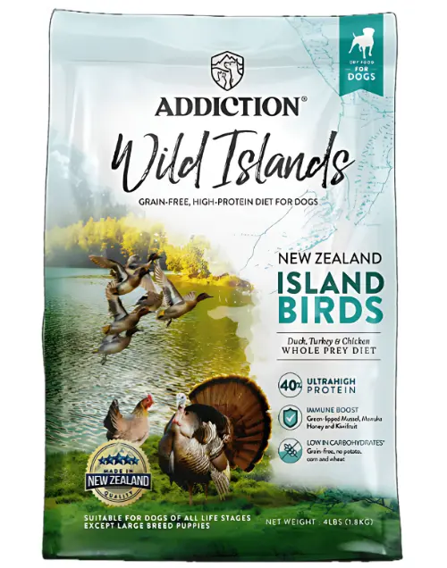 Island birds recipe's front label