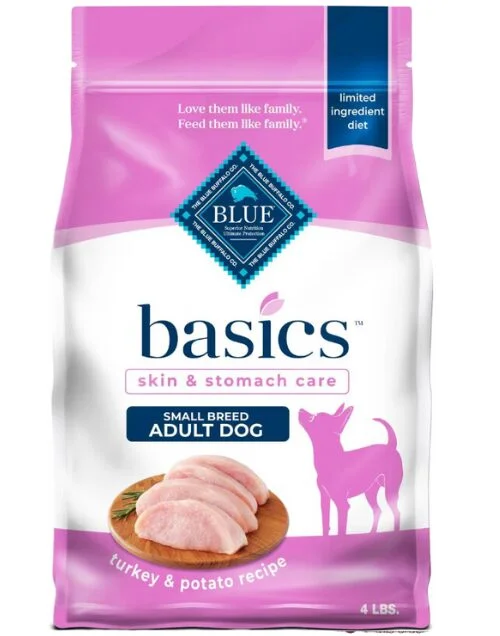 An image of a Dog Food product meant for the small breeds containing turkey as the major flavor